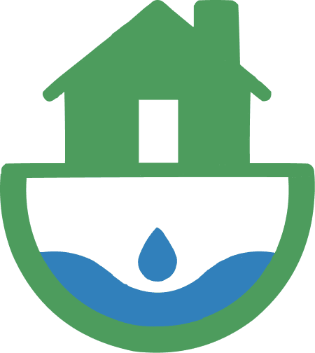 Ikona przedstawiająca liść i kroplę wody symbolizujące ochronę środowiska i ekologiczne uszczelnianie szamb we Wrocławiu.